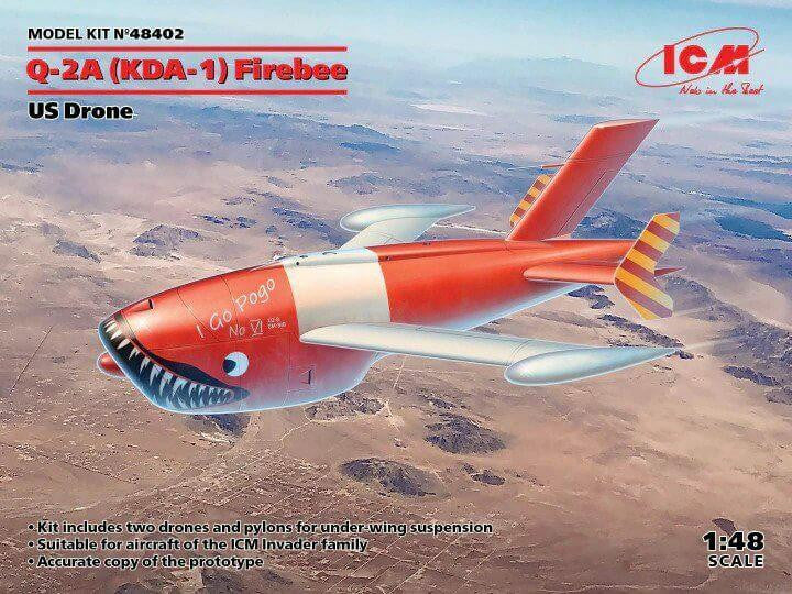 ICM 1/48 Q-2A Firebees 2 Plus Pylons 48402